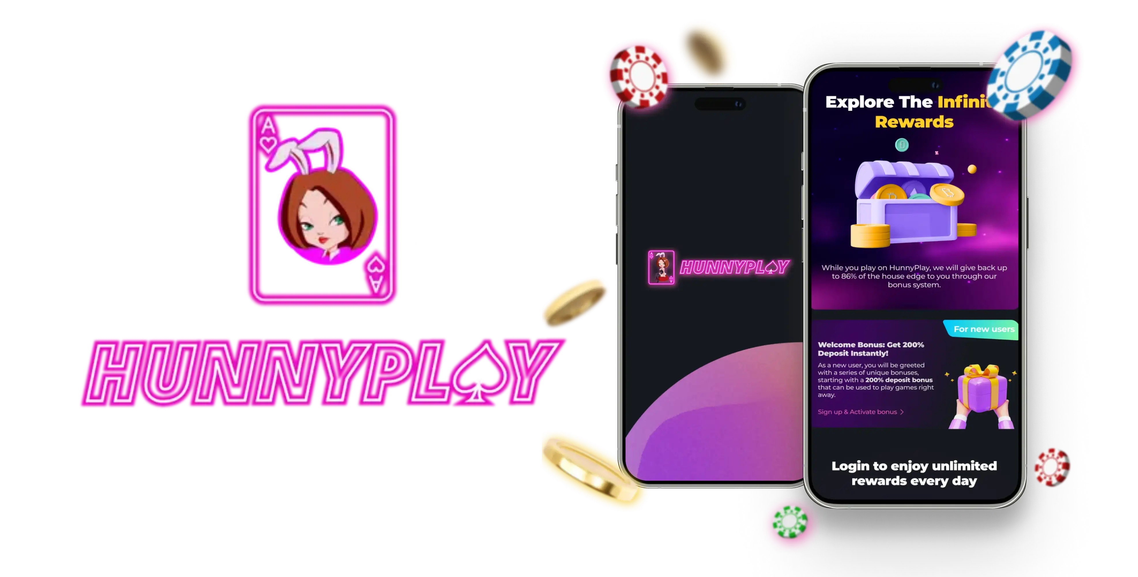HunnyPlay Casino App-Screenshot